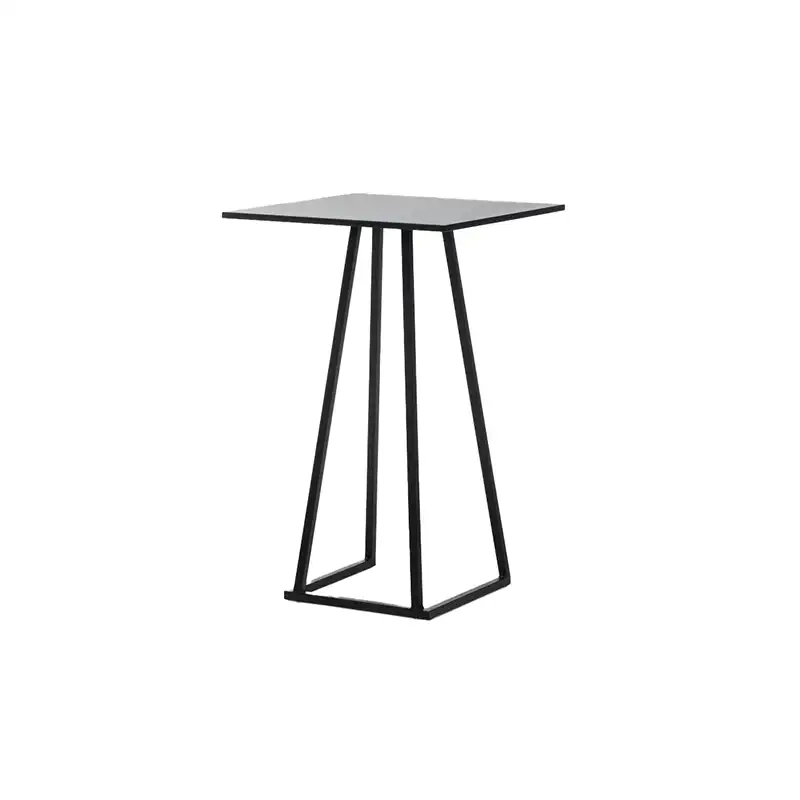 Hoge tafel Leonardo 70x70 - zwart