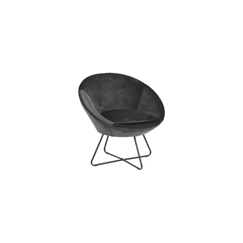 Loungezetel Center - Velvet Dark Grey